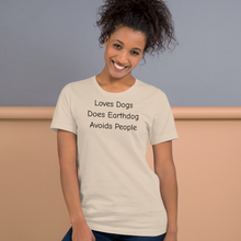 Load image into Gallery viewer, Loves Dogs, Does Earthdog T-Shirts - Light