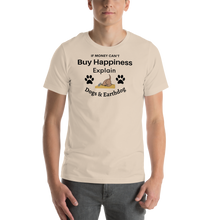 Load image into Gallery viewer, Money Buys Happiness with Earthdog T-Shirts - light