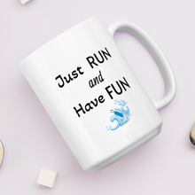 Load image into Gallery viewer, Just Run Dock Diving Mugs