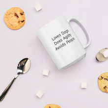 Load image into Gallery viewer, Loves Dogs, Does Agility Mugs