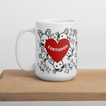 Load image into Gallery viewer, All over Rats with Earthdog in Heart Mugs