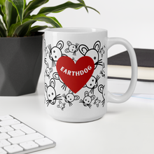 Load image into Gallery viewer, All over Rats with Earthdog in Heart Mugs