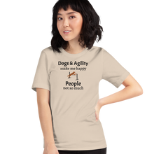 Load image into Gallery viewer, Dogs & Agility Make Me Happy T-Shirts - Light