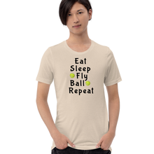 Load image into Gallery viewer, Eat Sleep Flyball Repeat T-Shirts - Light