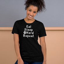 Load image into Gallery viewer, Eat Sleep Sheep Herd Repeat T-Shirts - Dark