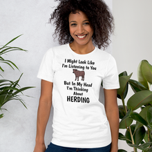 Load image into Gallery viewer, I'm Thinking About Cattle Herding T-Shirts - Light