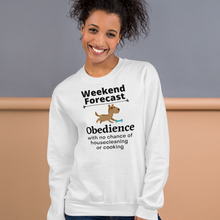 Load image into Gallery viewer, Obedience Weekend Forecast Sweatshirts - Light