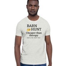 Load image into Gallery viewer, Barn Hunt Cheaper than Therapy T-Shirts - Light