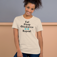 Load image into Gallery viewer, Eat Sleep Obedience Repeat T-Shirt - Light