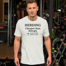 Load image into Gallery viewer, Sheep Herding Cheaper than Therapy T-Shirts - Light