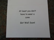 Load image into Gallery viewer, Dog in Cone Get Well Cards