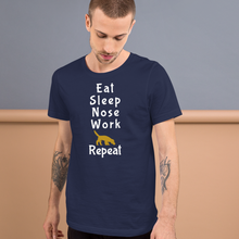Load image into Gallery viewer, Eat Sleep Nose Work Repeat T-Shirts - Dark