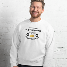 Load image into Gallery viewer, Buy Happiness w/ Dogs & Barn Hunt Sweatshirt - Light