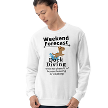 Load image into Gallery viewer, Dock Diving Weekend Forecast Sweatshirt - Light