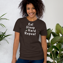 Load image into Gallery viewer, Eat Sleep Duck Herd Repeat T-Shirts - Dark