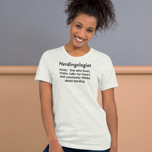Load image into Gallery viewer, Dog Herding "Herdingologist" T-Shirt - Light
