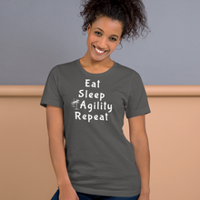 Load image into Gallery viewer, Eat Sleep Agility Repeat T-Shirts - Dark