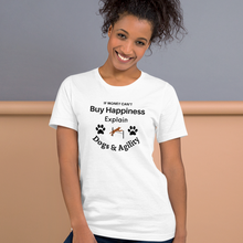 Load image into Gallery viewer, Buy Happiness w/ Dogs & Agility T-Shirts - Light
