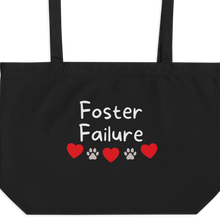 Load image into Gallery viewer, Foster Failure X-Large Tote\Shopping Bag - Black