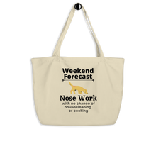 Load image into Gallery viewer, Nose Work Weekend Forecast X-Large Tote/ Shopping Bags