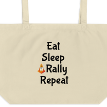 Load image into Gallery viewer, Eat Sleep Rally Repeat X-Large Tote/Shopping Bag - Oyster