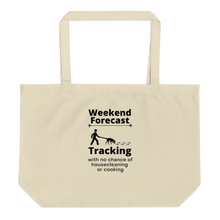 Load image into Gallery viewer, Tracking Weekend Forecast X-Large Tote/Shopping Bag - Oyster