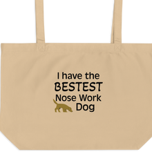 Load image into Gallery viewer, Bestest Nose Work Dog X-Large Tote/ Shopping Bags
