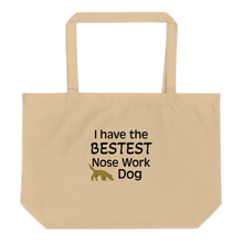 Load image into Gallery viewer, Bestest Nose Work Dog X-Large Tote/ Shopping Bags