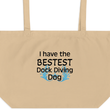 Load image into Gallery viewer, Bestest Dock Diving Dog X-Large Tote/Shopping Bag