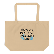 Load image into Gallery viewer, Bestest Dock Diving Dog X-Large Tote/Shopping Bag