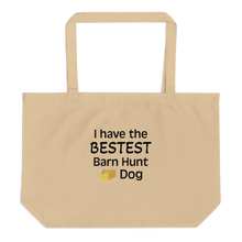 Load image into Gallery viewer, Bestest Barn Hunt Dog X-Large Tote/Shopping Bag