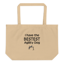 Load image into Gallery viewer, Bestest Agility Dog X-Large Tote/ Shopping Bag