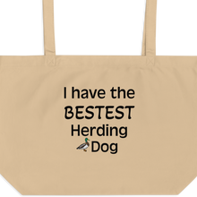 Load image into Gallery viewer, Bestest Duck Herding Dog X-Large Tote/Shopping Bag