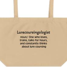 Load image into Gallery viewer, Lure Coursing "Lurecoursingologist" Tote/Shopping Bags