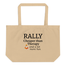 Load image into Gallery viewer, Rally Cheaper than Therapy X-Large Tote/Shopping Bag