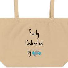 Load image into Gallery viewer, Easily Distracted by Obedience X-Large Tote/ Shopping Bags