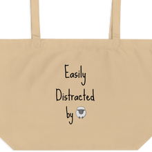 Load image into Gallery viewer, Easily Distracted by Sheep Herding X-Large Tote/ Shopping Bags
