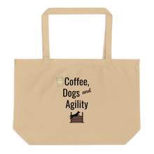 Load image into Gallery viewer, Coffee, Dogs & Agility X-Large Tote/ Shopping Bags