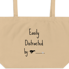 Load image into Gallery viewer, Easily Distracted by Fast CAT X-Large Tote/ Shopping Bags
