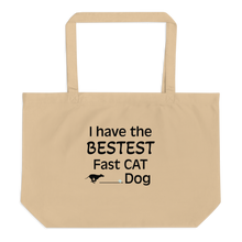 Load image into Gallery viewer, Bestest Fast CAT Dog X-Large Tote/ Shopping Bags