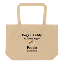 Load image into Gallery viewer, Dogs & Agility Make Me Happy X-Large Tote/ Shopping Bags