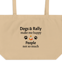 Load image into Gallery viewer, Dogs & Rally Make Me Happy X- Large Tote/ Shopping Bags