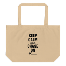 Load image into Gallery viewer, Keep Calm and Chase On Lure Coursing X-Large Tote/ Shopping Bag