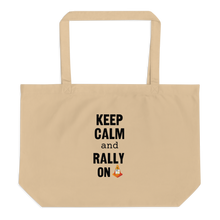 Load image into Gallery viewer, Keep Calm & Rally On Rally X-Large Tote/ Shopping Bag