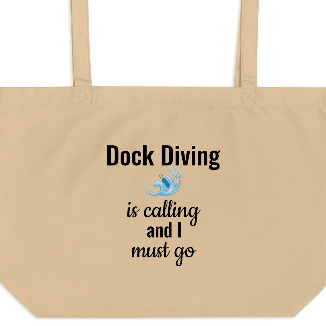 Dock Diving is Calling X-Large Tote/ Shopping Bags