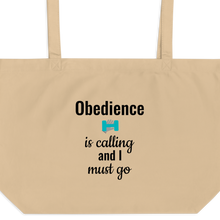 Load image into Gallery viewer, Obedience is Calling X-Large Tote/ Shopping Bags