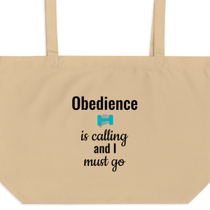 Obedience is Calling X-Large Tote/ Shopping Bags