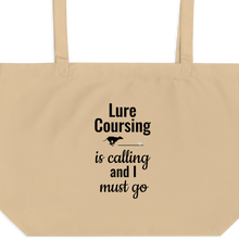 Load image into Gallery viewer, Lure Coursing is Calling X-Large Tote/ Shopping Bags