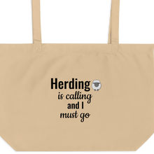 Load image into Gallery viewer, Sheep Herding is Calling X-Large Tote/ Shopping Bags