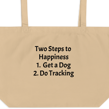 Load image into Gallery viewer, 2 Steps to Happiness - Tracking X-Large Tote/ Shopping Bags